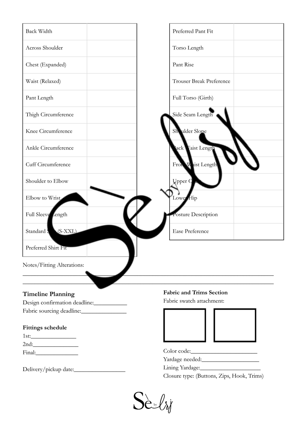 SebyLsj Male Fashion Consultation Book (Digital Copy)