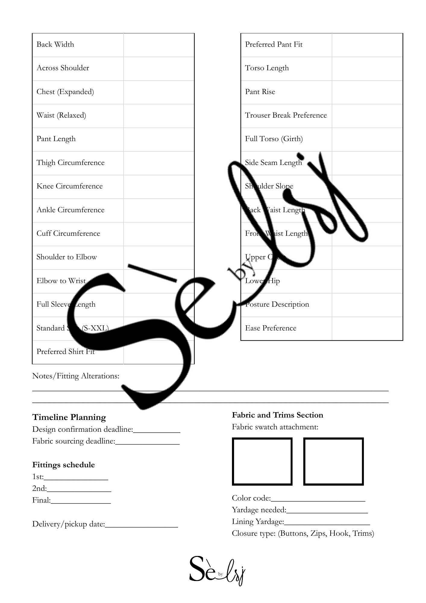 SebyLsj Male Fashion Consultation Book (Digital Copy)
