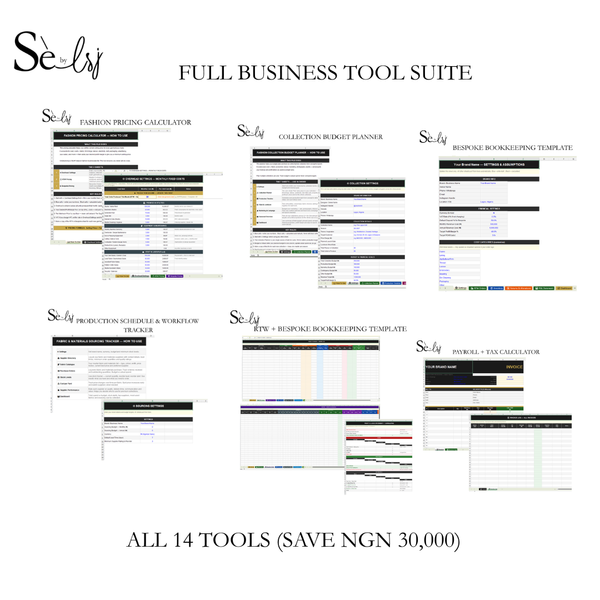 Full Fashion Business Tool Suite