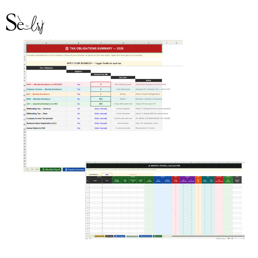 Payroll + Tax Calculator Template