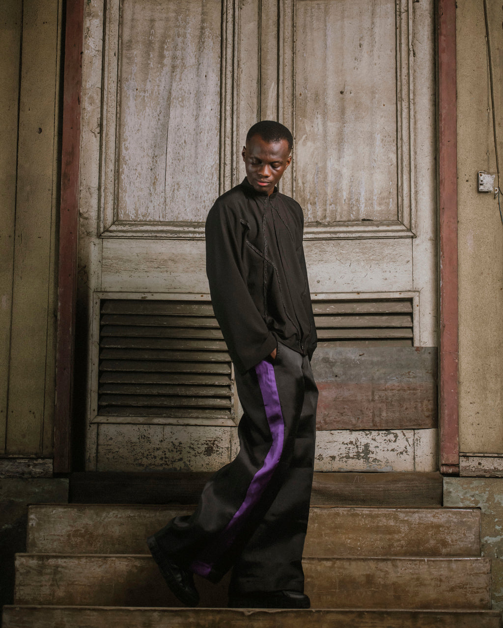 Obsidian Stripe Men's Trouser